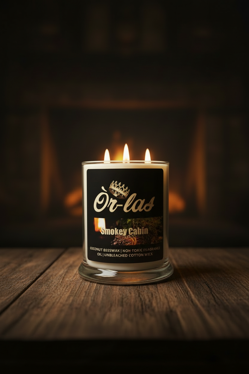 12 oz Smokey Cabin Non-toxic Candle