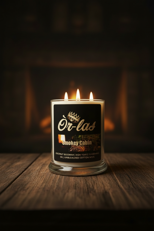 12 oz Smokey Cabin Non-toxic Candle
