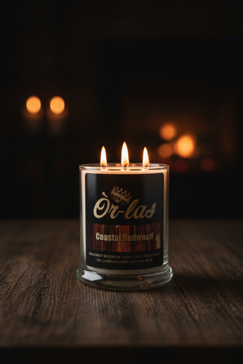 12 oz Coastal Redwood Non-toxic Scented Candle